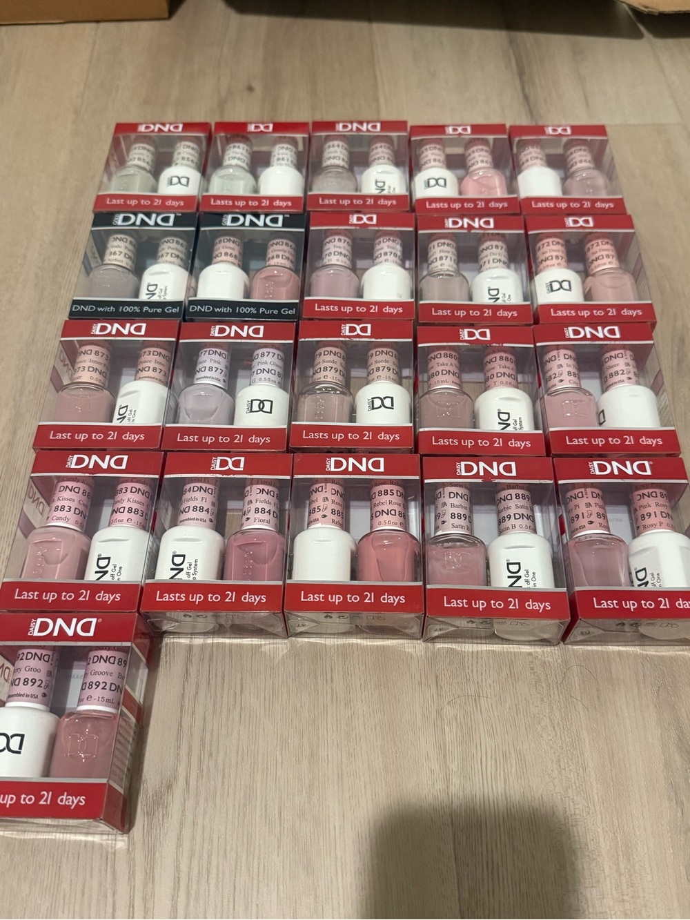 21 Sets of DND Sheer Collection 2023 Gel & Lacquer Set